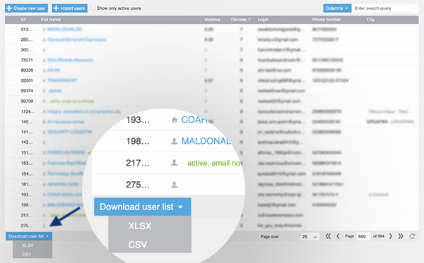 Export Users Admin Panel Zoom