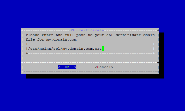 On-Premise - Own certificate