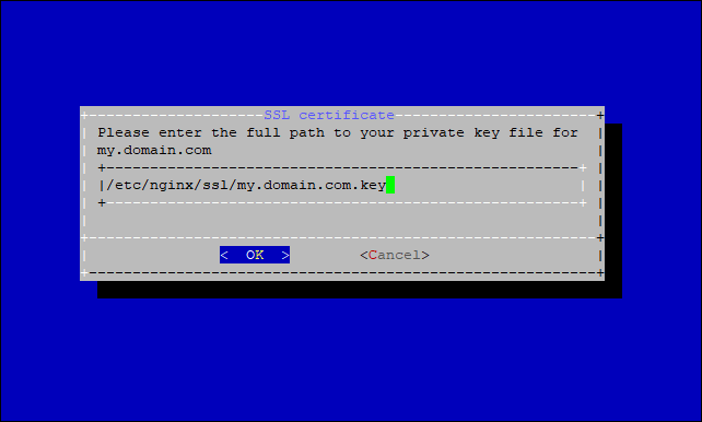 On-Premise - Own certificate key