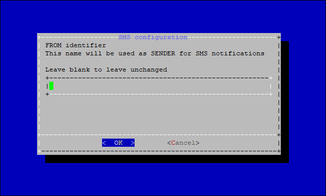 On-Premise - SMS Gateway identifier