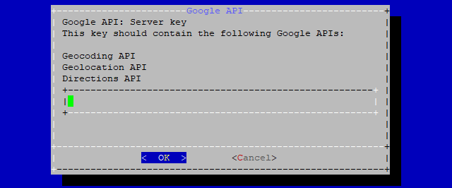 On-Premise - Google Maps API keys 