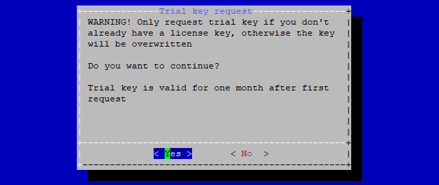On-Premise - Request trial key