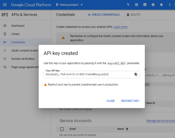 On-Premise - Google maps and geocoding - Google key 1