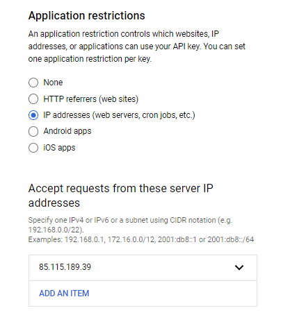 On-Premise - Google maps and geocoding - Google key 2