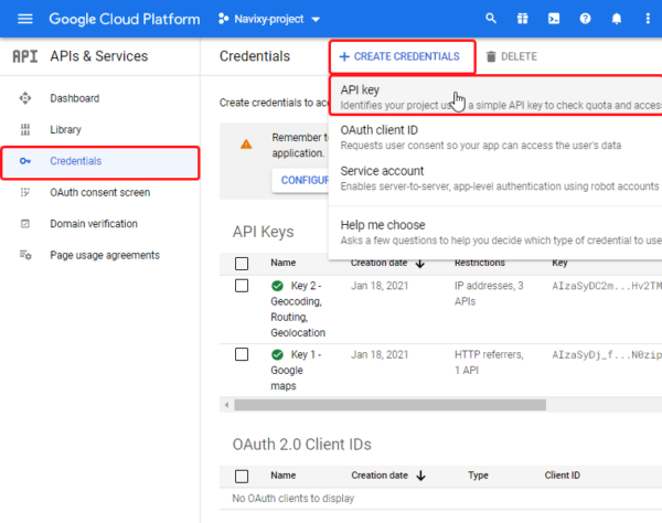 On-Premise - Google maps and geocoding - Google key 3