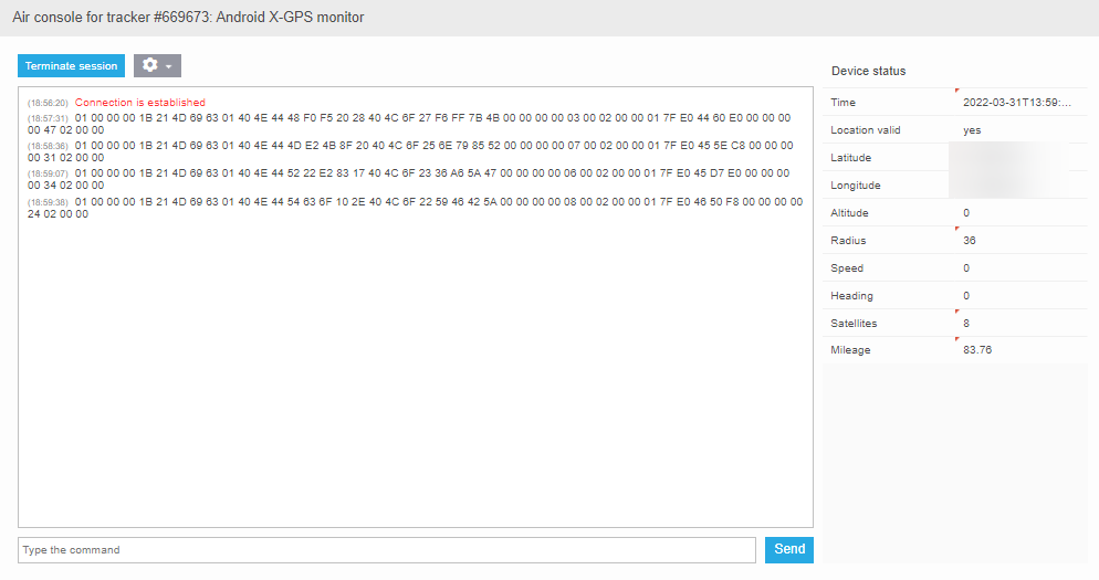 On-Premise - Trackers migration from Wialon - Tracker data