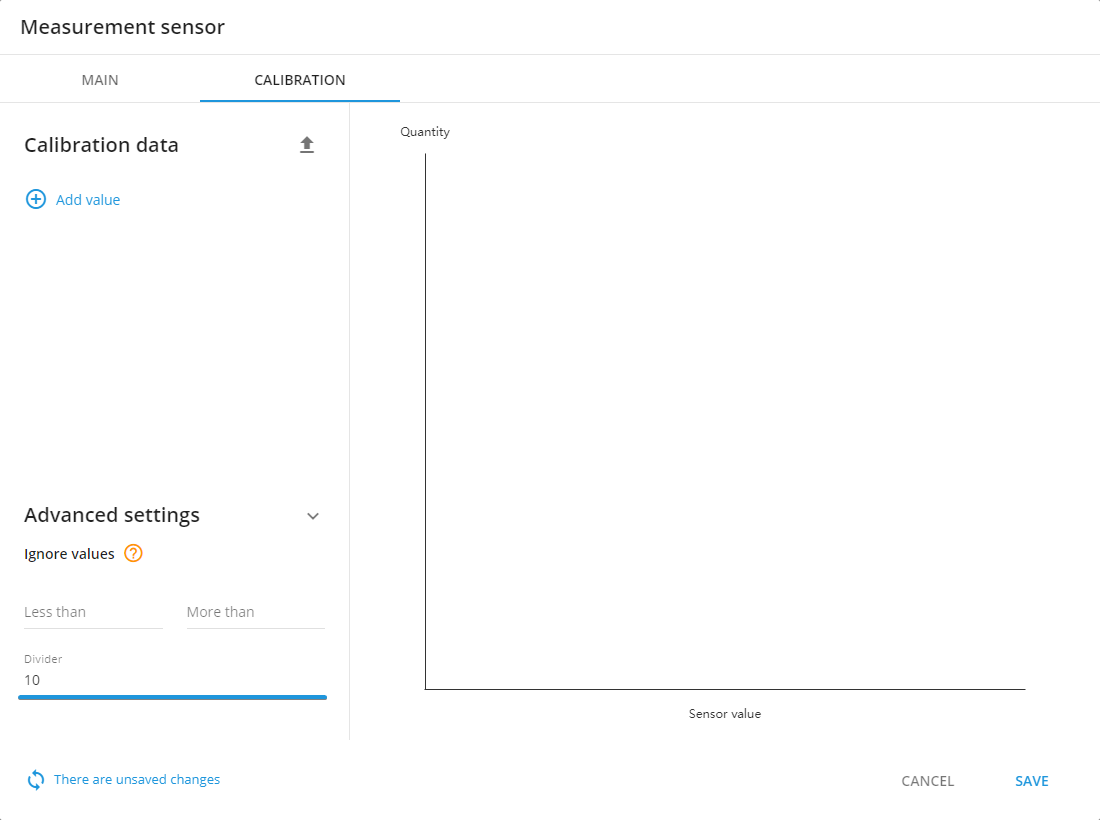 Sensors management