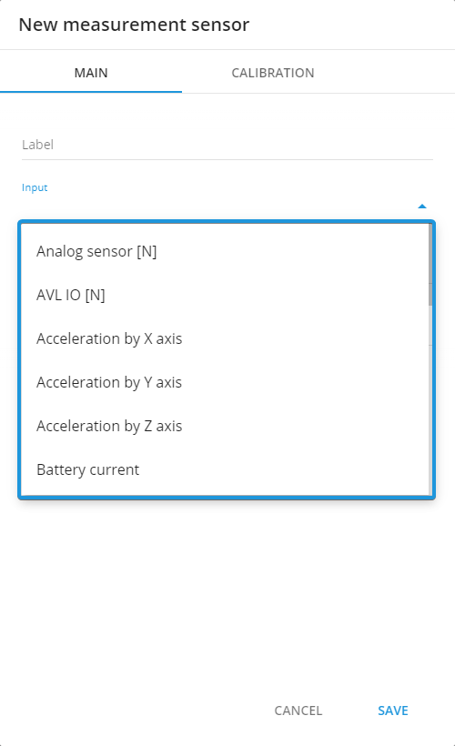 There is no sensor in sensor list for your device