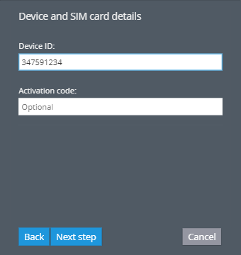 Activation of Howen devices on the platform