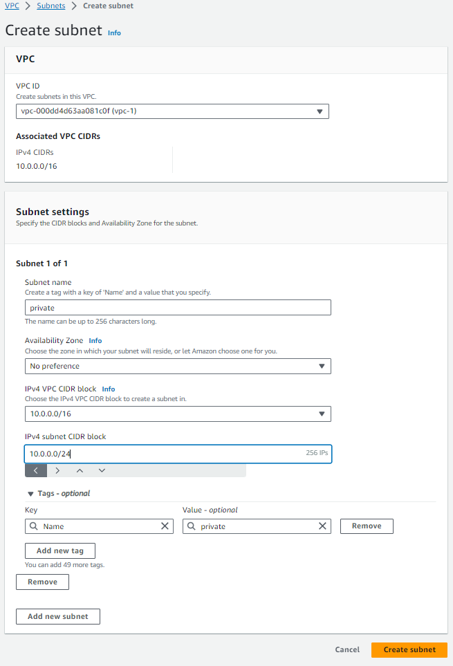 Subnets for Navixy On-Premise