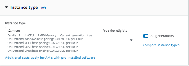 AWS Instance type for Navixy On-Premise