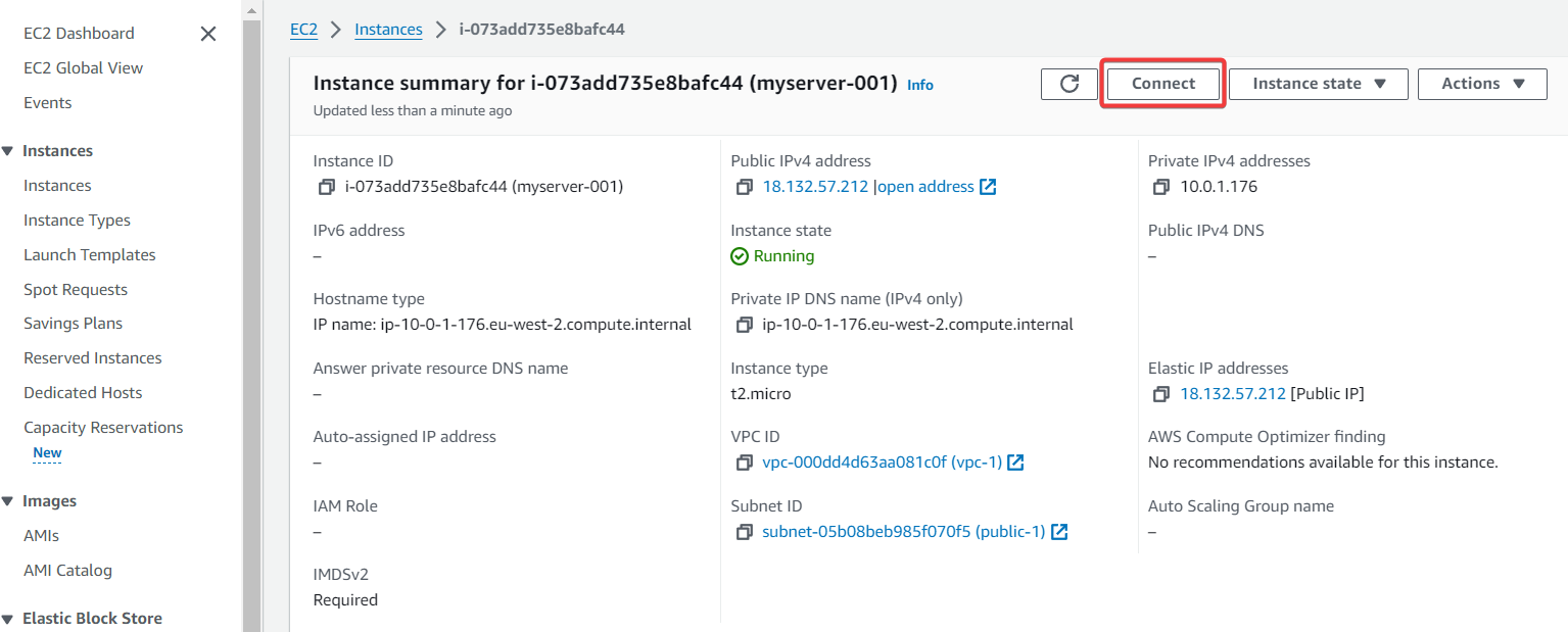 AWS instance connection for Navixy On-Premise