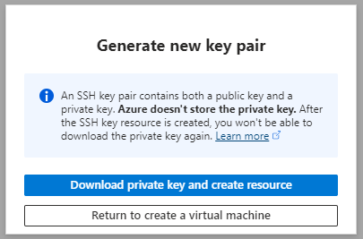 Azure key pair