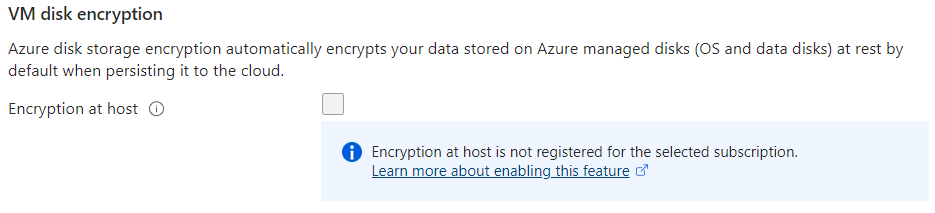 Azure disk encryption