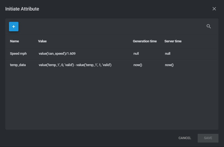 Initiate Attribute node with added attributes