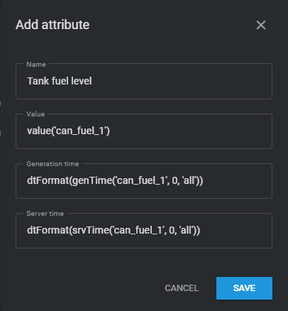 Adding an attribute with parameters example