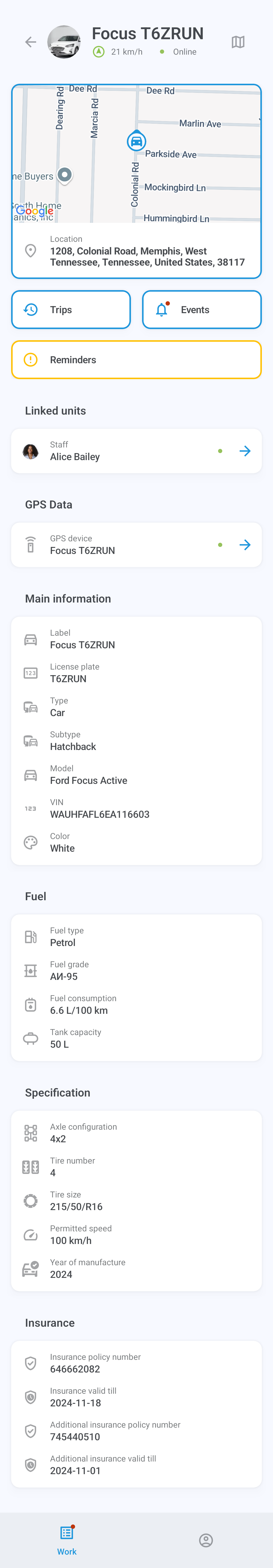 Vehicle information